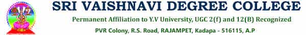 Sri Vaishnavi Degree College, Kadapa Logo