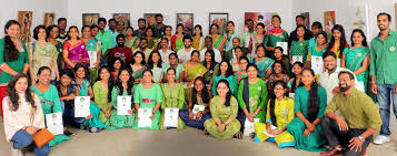 Students at The Tamil Nadu Dr.J Jayalalithaa Music and Fine Arts University in Chennai	