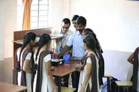 Practical Class of B.V. Raju College, Bhimavaram in West Godavari	