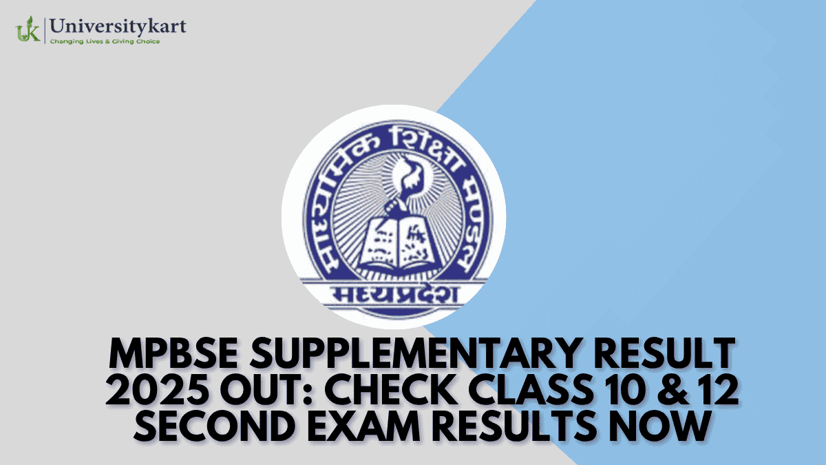 MPBSE Supplementary Result 2025 Out