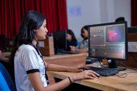 Computer lab MIT International School of Broadcasting and Journalism (MIT ISBJ), Pune