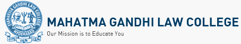 Mahatma Gandhi Law College Hyderabad Logo