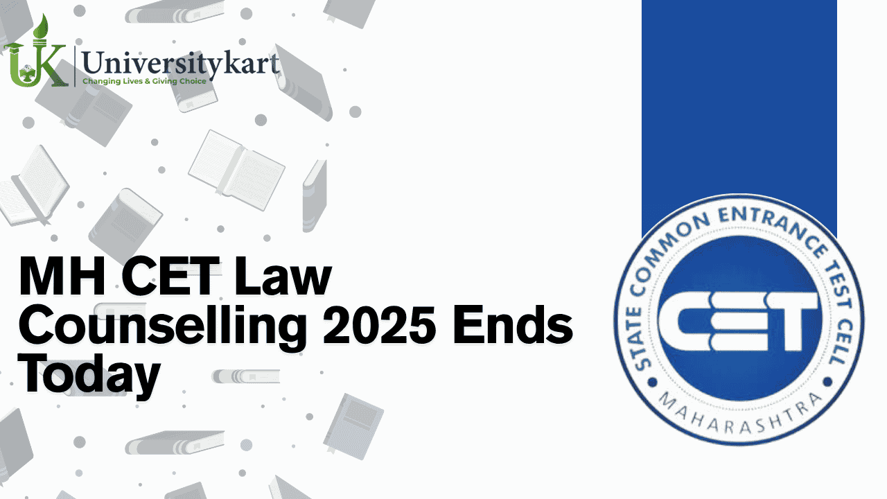 MH CET Law Counselling 2025 Ends Today