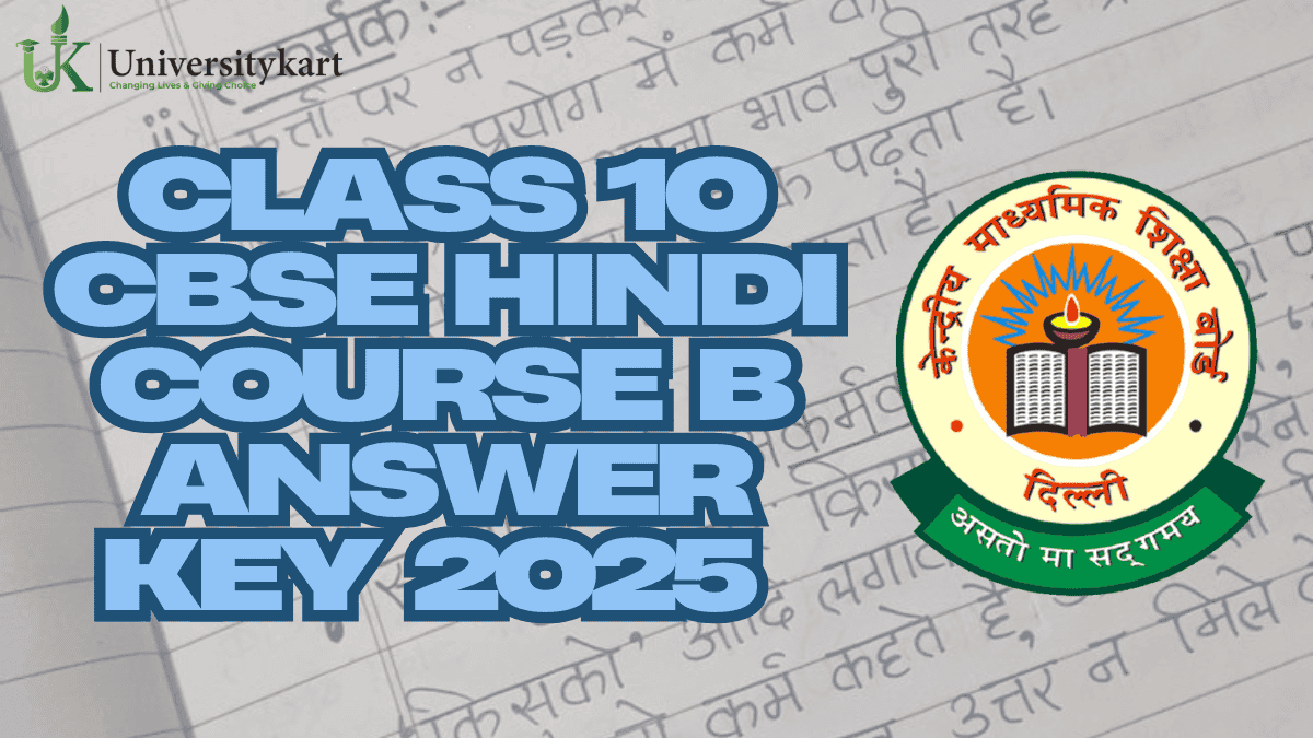 Class 10 CBSE Hindi Course B Answer Key 2025