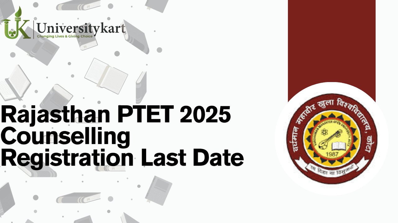Rajasthan PTET 2025 Counselling Registration Last Date July 20