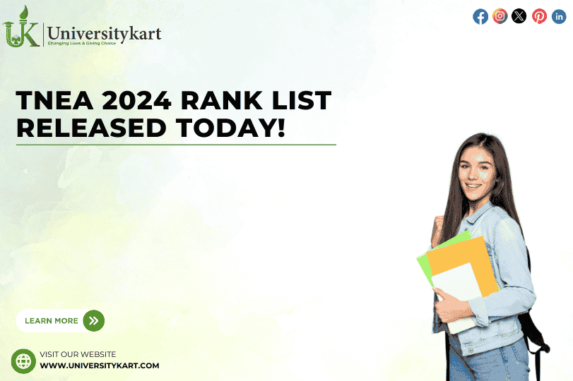 TNEA 2024 Rank List Released Today