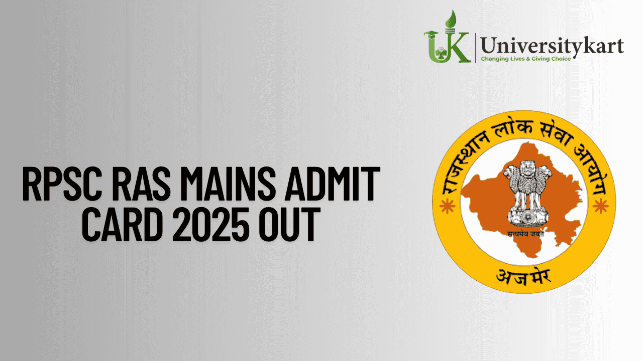 RPSC RAS Mains Admit Card 2025 Out