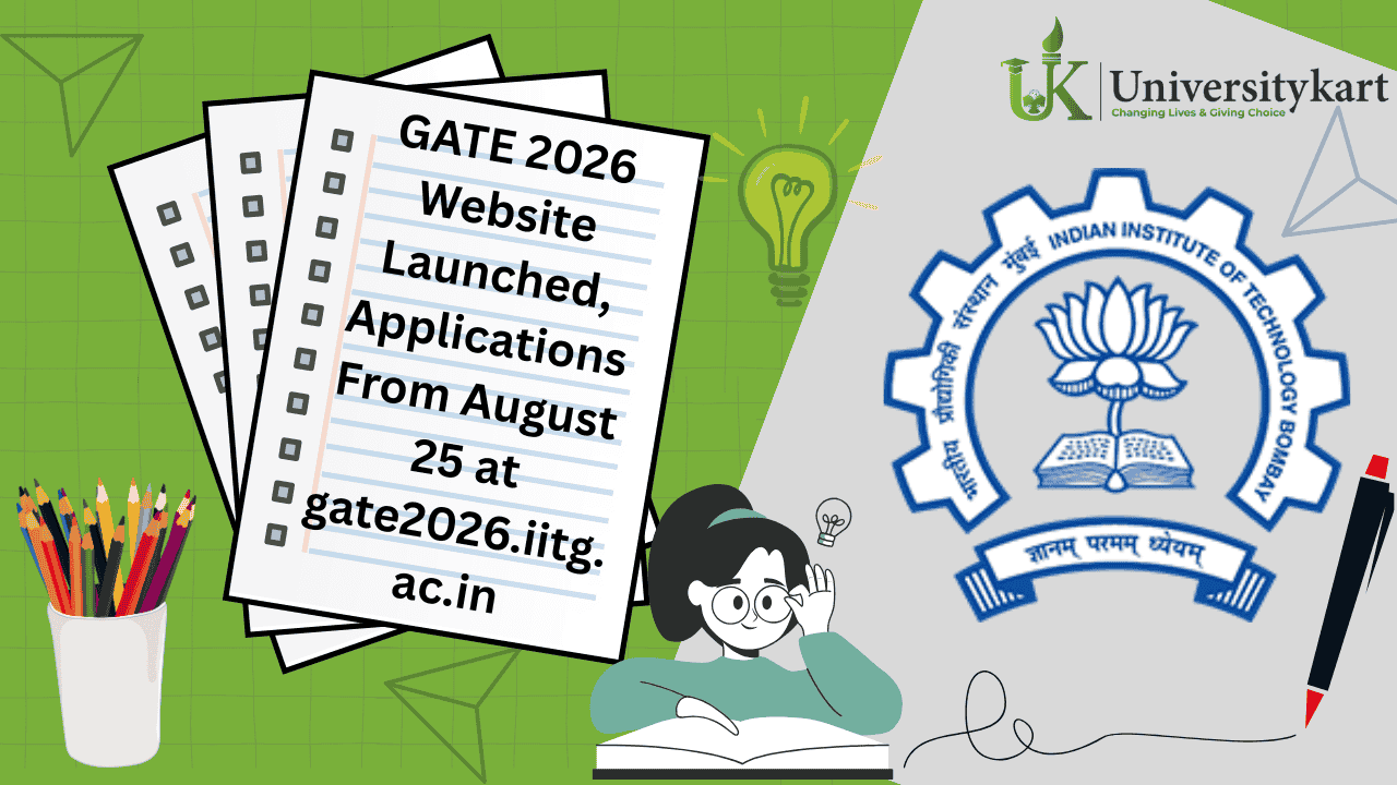 GATE 2026 Website Launched, Applications From August 25
