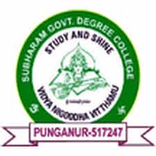 Subharam Government Degree College, Punganur Logo