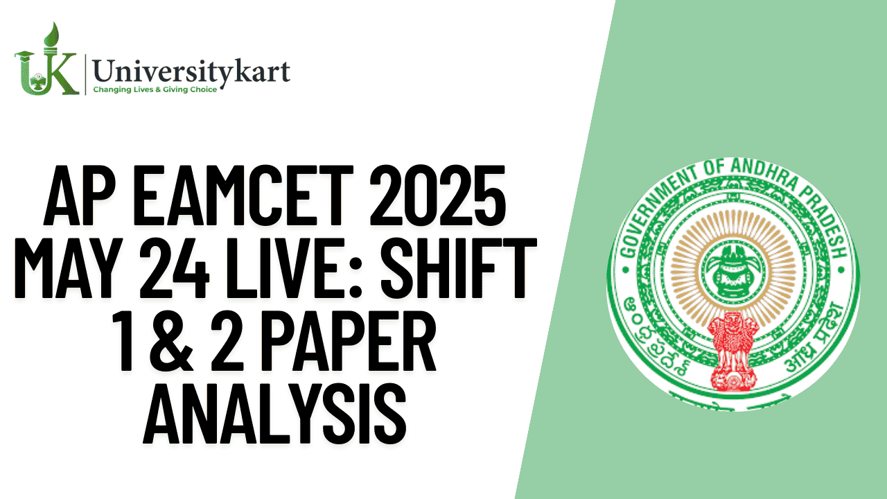 AP EAMCET 2025 May 24 Live: Shift 1 & 2 Paper Analysis