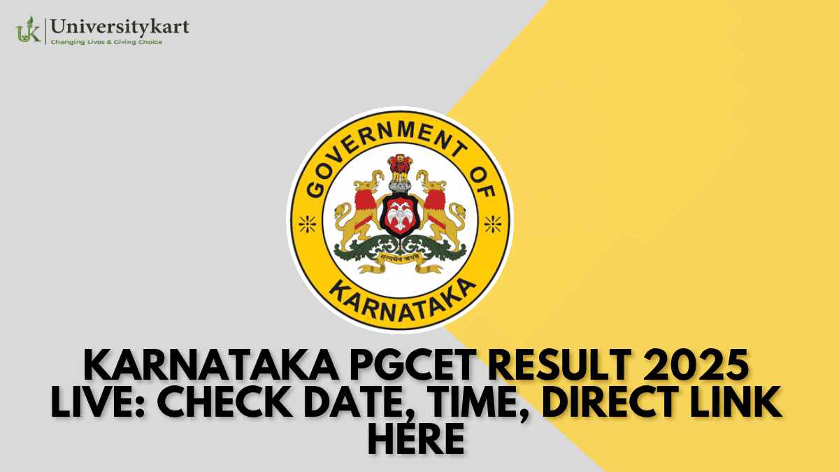 Karnataka PGCET Result 2025 LIVE