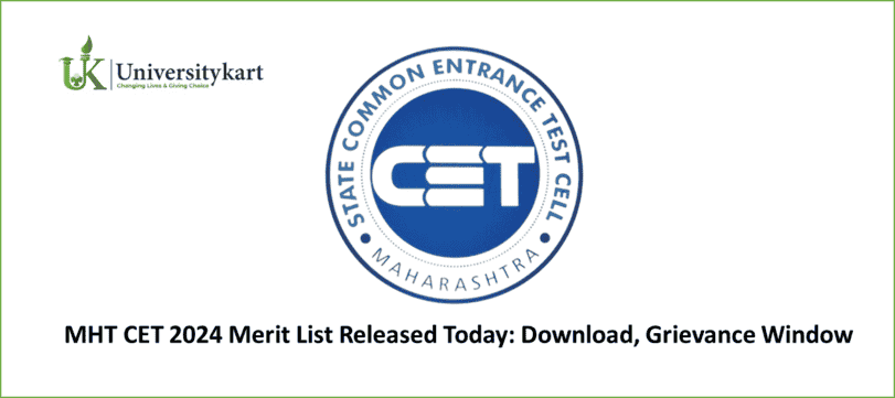 MHT CET 2024 Merit List Released Today