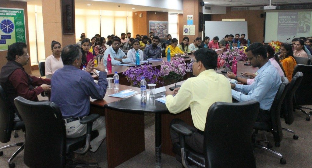 Meeting National University of Advanced Legal Studies (NUALS) in Ernakulam