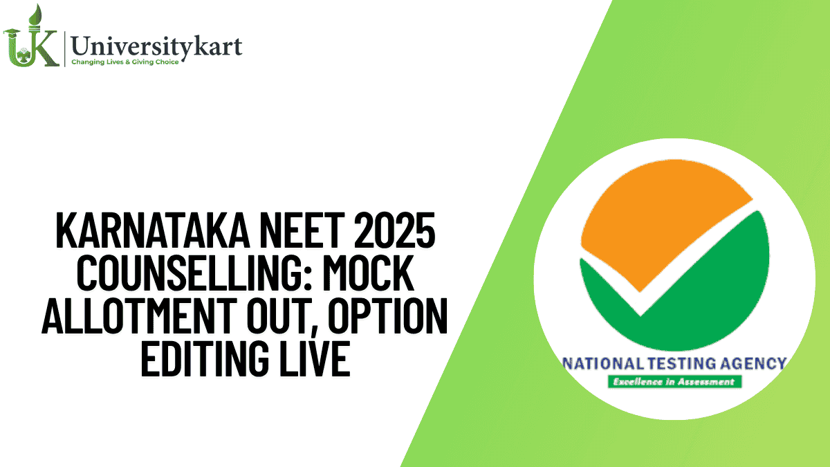 Karnataka NEET 2025 Counselling: Mock Allotment OUT, Option Editing Live
